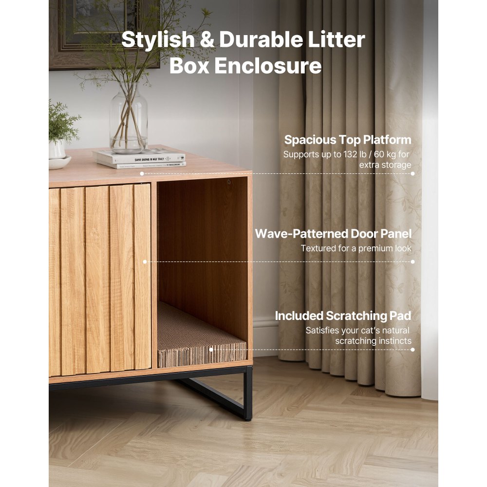 Έπιπλα περιβλήματος άμμου άμμου γάτας VEVOR, κρυφό ντουλάπι άμμου άμμου 80 cm με μαξιλάρι ξυσίματος και αποθηκευτικό χώρο, αδιάβροχο τραπεζάκι τουαλέτας γάτας, ταιριάζει στο μεγαλύτερο μέρος της άμμου άμμου, για υπνοδωμάτιο και σαλόνι Έπιπλα περιβλήματος άμμου άμμου γάτας VEVOR, κρυφό ντουλάπι άμμου άμμου 80 cm με μαξιλάρι ξυσίματος και αποθηκευτικό χώρο, αδιάβροχο τραπεζάκι τουαλέτας γάτας, ταιριάζει στο μεγαλύτερο μέρος της άμμου άμμου, για υπνοδωμάτιο και σαλόνι