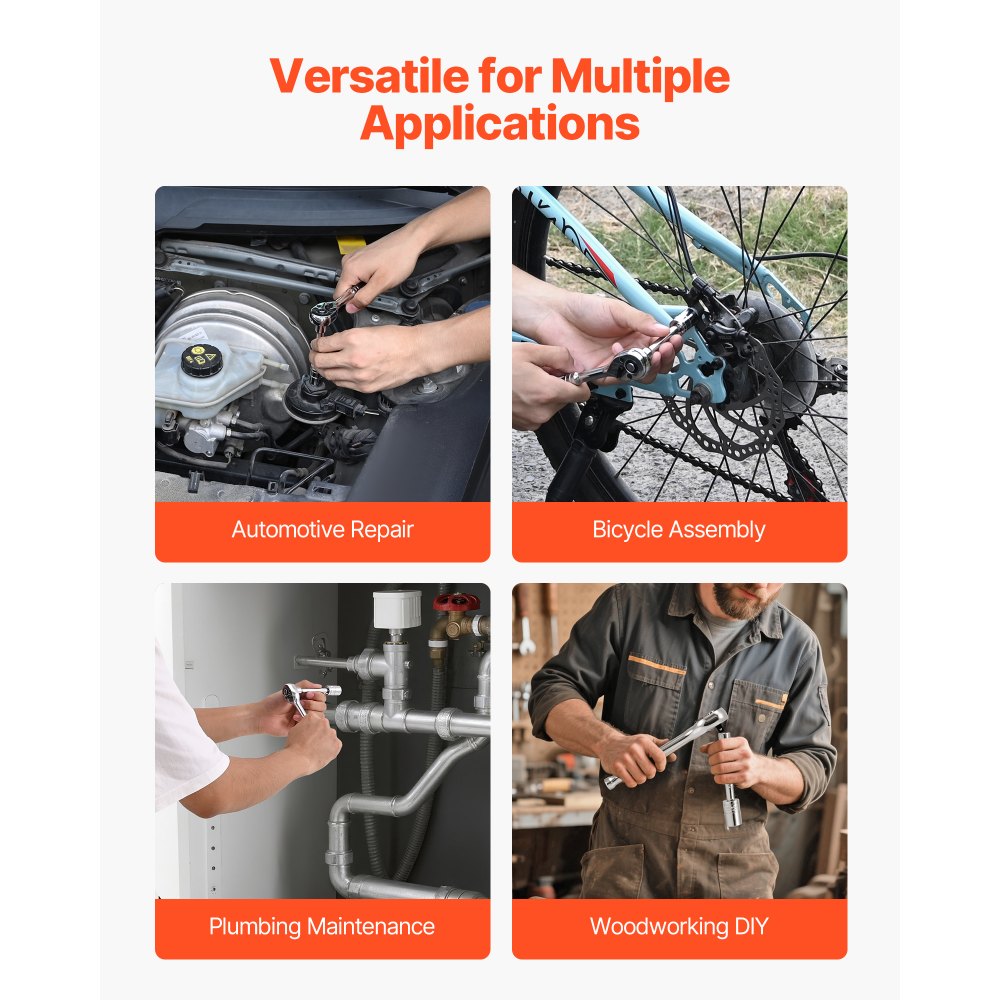 Σετ καρυδάκια VEVOR, 27 τεμάχια, Σετ καρυδάκια και καστάνιας 6,4 mm, SAE και μετρικό, Κιτ εργαλείων μηχανικού με κλειδί καστάνιας, ράβδο επέκτασης και θήκη αποθήκευσης, κράμα χάλυβα CR-V, για επισκευή αυτοκινήτων Σετ καρυδάκια VEVOR, 27 τεμάχια, Σετ καρυδάκια και καστάνιας 6,4 mm, SAE και μετρικό, Κιτ εργαλείων μηχανικού με κλειδί καστάνιας, ράβδο επέκτασης και θήκη αποθήκευσης, κράμα χάλυβα CR-V, για επισκευή αυτοκινήτων