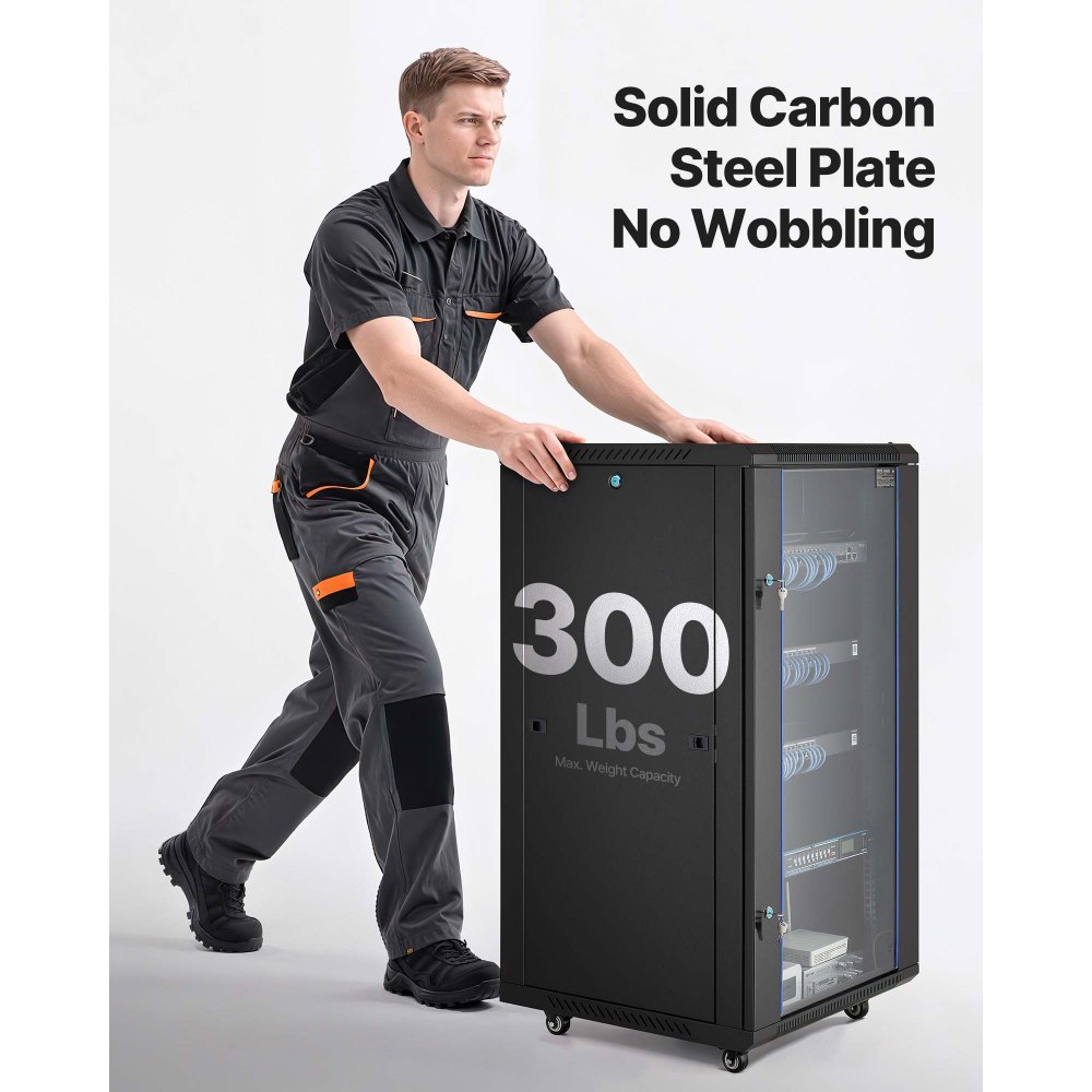 VEVOR 22U Δικτυακό Καμπίνας Τοποθέτησης σε Επιτοίχιο Χώρο, Βάθος 600 mm, Μέγιστη Χωρητικότητα Φόρτισης 136 kg, Περίβλημα Rack για Καμπίνα Server με Κλειδωμένη Πόρτα από Σκληρυμένο Γυαλί, Πλευρικά Πάνελ, Rack Server για Εξοπλισμό IT, Συσκευές A/V VEVOR 22U Δικτυακό Καμπίνας Τοποθέτησης σε Επιτοίχιο Χώρο, Βάθος 600 mm, Μέγιστη Χωρητικότητα Φόρτισης 136 kg, Περίβλημα Rack για Καμπίνα Server με Κλειδωμένη Πόρτα από Σκληρυμένο Γυαλί, Πλευρικά Πάνελ, Rack Server για Εξοπλισμό IT, Συσκευές A/V