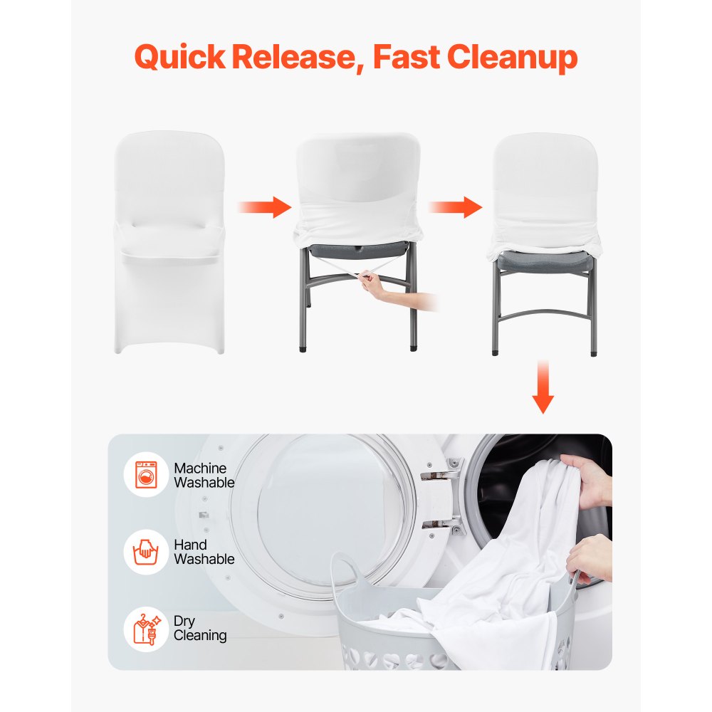 VEVOR 30 τεμάχια λευκά καλύμματα καρέκλας, κάλυμμα καρέκλας από πολυεστέρα και σπάντεξ, ελαστικά καλύμματα για γάμο, πάρτι, τραπεζαρία, δεξιώσεις, καλύμματα καρέκλας με επίπεδη πρόσοψη, κατάλληλα για καρέκλα. Διαστάσεις έως 18,11 x 19,69 x 33,86 ίντσες. VEVOR 30 τεμάχια λευκά καλύμματα καρέκλας, κάλυμμα καρέκλας από πολυεστέρα και σπάντεξ, ελαστικά καλύμματα για γάμο, πάρτι, τραπεζαρία, δεξιώσεις, καλύμματα καρέκλας με επίπεδη πρόσοψη, κατάλληλα για καρέκλα. Διαστάσεις έως 18,11 x 19,69 x 33,86 ίντσες.