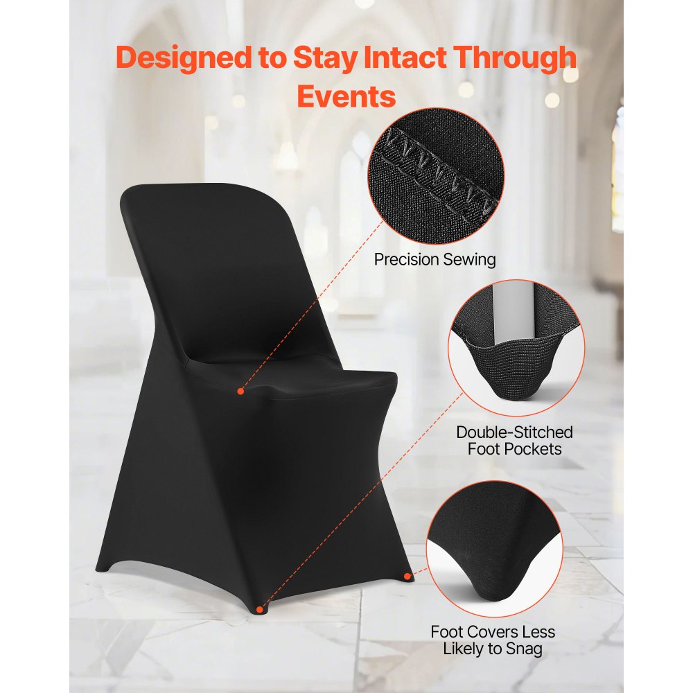 VEVOR 30 τεμάχια μαύρα καλύμματα καρέκλας, κάλυμμα καρέκλας από πολυεστέρα και σπάντεξ, ελαστικά καλύμματα για γάμο, πάρτι, τραπεζαρία, δεξιώσεις, καλύμματα καρέκλας με επίπεδη πρόσοψη, κατάλληλα για καρέκλα. Διαστάσεις έως 18,11 x 19,69 x 33,86 ίντσες. VEVOR 30 τεμάχια μαύρα καλύμματα καρέκλας, κάλυμμα καρέκλας από πολυεστέρα και σπάντεξ, ελαστικά καλύμματα για γάμο, πάρτι, τραπεζαρία, δεξιώσεις, καλύμματα καρέκλας με επίπεδη πρόσοψη, κατάλληλα για καρέκλα. Διαστάσεις έως 18,11 x 19,69 x 33,86 ίντσες.