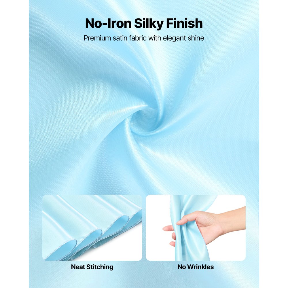 VEVOR Σατέν Καρέκλα με Φιόγκους, 100 τεμάχια Κορδέλα Καρέκλας με Δέσιμο Πίσω, 7 x 108 ίντσες, Ανοιχτό Μπλε Διακόσμηση Γαμήλιας Δεξίωσης, για Γαμήλια Τελετή, Baby Shower, Πάρτι, Εκδηλώσεις, Διακόσμηση Καλύμματος Καρέκλας, VEVOR Σατέν Καρέκλα με Φιόγκους, 100 τεμάχια Κορδέλα Καρέκλας με Δέσιμο Πίσω, 7 x 108 ίντσες, Ανοιχτό Μπλε Διακόσμηση Γαμήλιας Δεξίωσης, για Γαμήλια Τελετή, Baby Shower, Πάρτι, Εκδηλώσεις, Διακόσμηση Καλύμματος Καρέκλας,