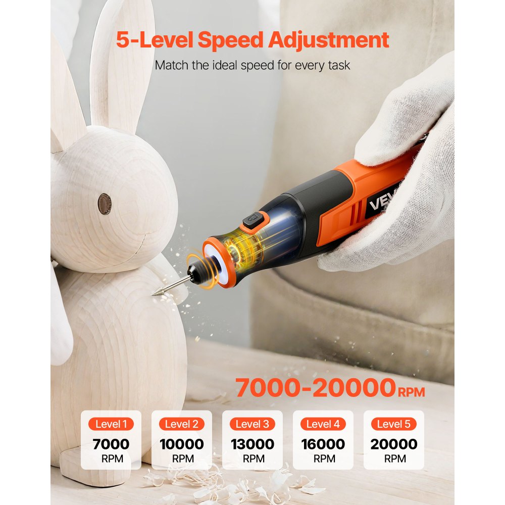 Κιτ ασύρματων περιστροφικών εργαλείων VEVOR 73 τεμαχίων, φορητό μίνι ηλεκτρικό περιστροφικό εργαλείο DC4V, ταχύτητα 5 επιπέδων 7000-20000 σ.α.λ. Πολυχρηστικά εργαλεία DIY για χάραξη, τρίψιμο, στίλβωση, σκάλισμα, κοπή, χειροτεχνίες DIY Κιτ ασύρματων περιστροφικών εργαλείων VEVOR 73 τεμαχίων, φορητό μίνι ηλεκτρικό περιστροφικό εργαλείο DC4V, ταχύτητα 5 επιπέδων 7000-20000 σ.α.λ. Πολυχρηστικά εργαλεία DIY για χάραξη, τρίψιμο, στίλβωση, σκάλισμα, κοπή, χειροτεχνίες DIY