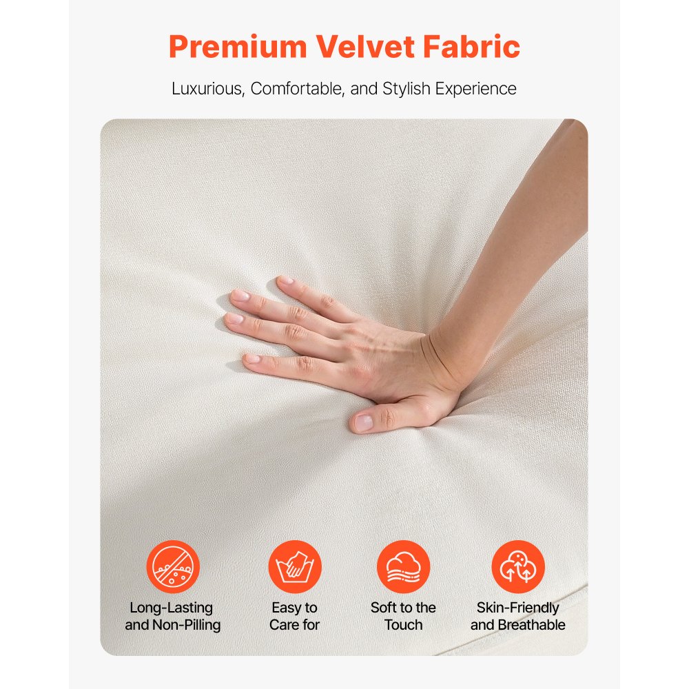 Καναπές VEVOR 3 ατόμων, Μοντέρνος καναπές-κρεβάτι με γωνιακό χώρο αποθήκευσης στο κάτω μέρος, Μοντέρνος άνετος καναπές Cloud με πλαϊνές τσέπες αποθήκευσης και μεταλλικό σκελετό, ιδανικός για σαλόνι, υπνοδωμάτιο, διαμέρισμα και γραφείο, λευκό Καναπές VEVOR 3 ατόμων, Μοντέρνος καναπές-κρεβάτι με γωνιακό χώρο αποθήκευσης στο κάτω μέρος, Μοντέρνος άνετος καναπές Cloud με πλαϊνές τσέπες αποθήκευσης και μεταλλικό σκελετό, ιδανικός για σαλόνι, υπνοδωμάτιο, διαμέρισμα και γραφείο, λευκό