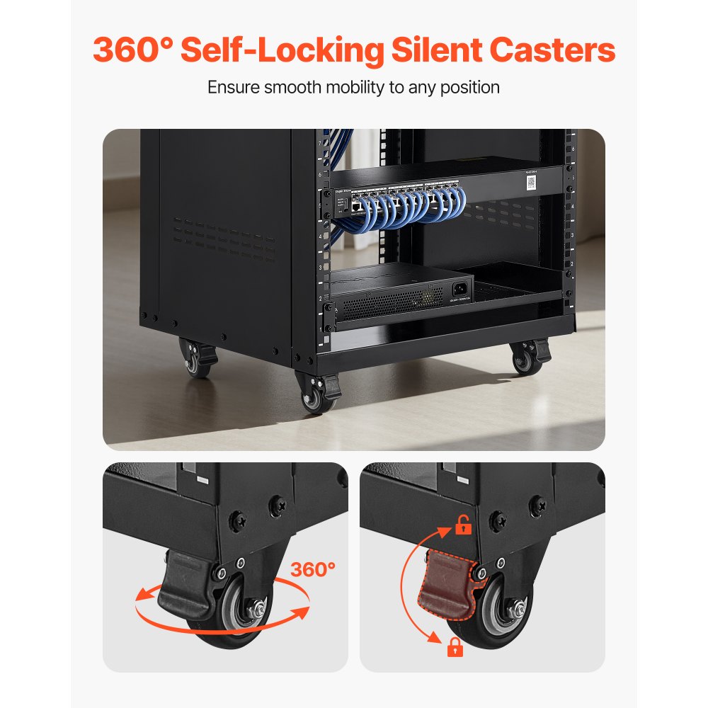 Rack AV VEVOR 16U, μέγιστη χωρητικότητα φορτίου 90,7 kg, Rack οικιακού στούντιο ηχογράφησης με κλειδώσιμες ρόδες, γραφείο διακομιστή ανοιχτού πλαισίου, ειδικός σχεδιασμός αεραγωγών, για τοποθέτηση σε εξοπλισμό ήχου, βίντεο, μουσικής και πληροφορικής Rack AV VEVOR 16U, μέγιστη χωρητικότητα φορτίου 90,7 kg, Rack οικιακού στούντιο ηχογράφησης με κλειδώσιμες ρόδες, γραφείο διακομιστή ανοιχτού πλαισίου, ειδικός σχεδιασμός αεραγωγών, για τοποθέτηση σε εξοπλισμό ήχου, βίντεο, μουσικής και πληροφορικής