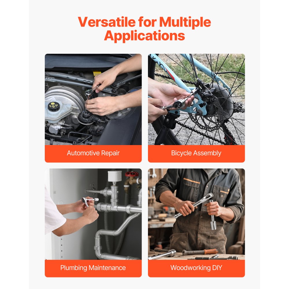 Σετ καρυδάκια VEVOR, 46 τεμάχια, Σετ εργαλείων καρυδάκια με κίνηση 6,4 mm, μέγεθος SAE και μετρικό, Βαθύ και τυπικό, Κιτ εργαλείων μηχανικού με θήκη αποθήκευσης, Επιχρωμιωμένος χάλυβας CR-V, για επισκευή αυτοκινήτων Σετ καρυδάκια VEVOR, 46 τεμάχια, Σετ εργαλείων καρυδάκια με κίνηση 6,4 mm, μέγεθος SAE και μετρικό, Βαθύ και τυπικό, Κιτ εργαλείων μηχανικού με θήκη αποθήκευσης, Επιχρωμιωμένος χάλυβας CR-V, για επισκευή αυτοκινήτων