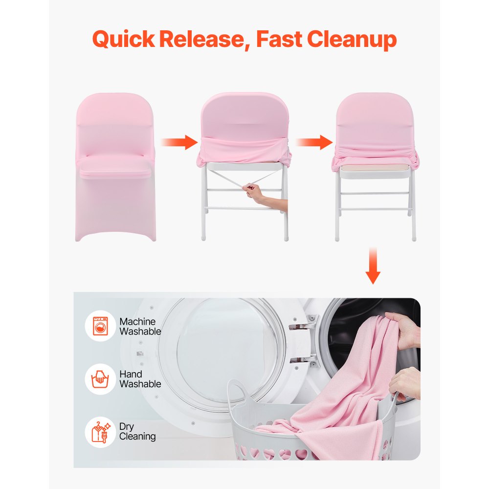 VEVOR 50 τεμάχια ροζ καλύμματα καρέκλας, κάλυμμα καρέκλας από πολυεστέρα και σπάντεξ, ελαστικά καλύμματα για γάμο, πάρτι, τραπεζαρία, δεξιώσεις, καλύμματα καρέκλας με επίπεδη πρόσοψη, κατάλληλα για καρέκλα. Διαστάσεις έως 17,72 x 18,11 x 30,31 ίντσες. VEVOR 50 τεμάχια ροζ καλύμματα καρέκλας, κάλυμμα καρέκλας από πολυεστέρα και σπάντεξ, ελαστικά καλύμματα για γάμο, πάρτι, τραπεζαρία, δεξιώσεις, καλύμματα καρέκλας με επίπεδη πρόσοψη, κατάλληλα για καρέκλα. Διαστάσεις έως 17,72 x 18,11 x 30,31 ίντσες.