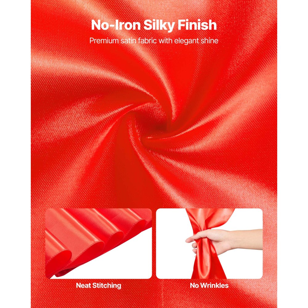 VEVOR Σατέν Καρέκλα με Φιόγκους, 50 τεμάχια Κορδέλα Καρέκλας με Δέσιμο Πίσω Κορδέλας, 7 x 108 ίντσες, Κόκκινη Διακόσμηση Γαμήλιας Δεξίωσης, για Γαμήλια Τελετή, Baby Shower, Πάρτι, Εκδηλώσεις, Διακόσμηση Καλύμματος Καρέκλας, Διακόσμηση VEVOR Σατέν Καρέκλα με Φιόγκους, 50 τεμάχια Κορδέλα Καρέκλας με Δέσιμο Πίσω Κορδέλας, 7 x 108 ίντσες, Κόκκινη Διακόσμηση Γαμήλιας Δεξίωσης, για Γαμήλια Τελετή, Baby Shower, Πάρτι, Εκδηλώσεις, Διακόσμηση Καλύμματος Καρέκλας, Διακόσμηση