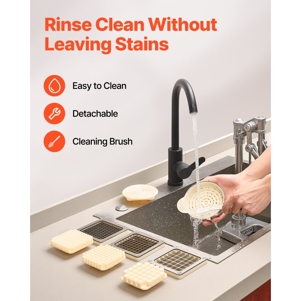 Κόφτης Τηγανητών Πατατιών VEVOR Επαγγελματικός, Κόφτης Λαχανικών και Φρούτων από Ανοξείδωτο Ατσάλι με 3 Ανταλλακτικές Λεπίδες 12,7mm 9,5mm 6,4mm και Λεπίδα Χυμού, Χειροκίνητος Κόφτης Πατάτας σε Κύβους για Εστιατόρια & Οικιακή Κουζίνα Κόφτης Τηγανητών Πατατιών VEVOR Επαγγελματικός, Κόφτης Λαχανικών και Φρούτων από Ανοξείδωτο Ατσάλι με 3 Ανταλλακτικές Λεπίδες 12,7mm 9,5mm 6,4mm και Λεπίδα Χυμού, Χειροκίνητος Κόφτης Πατάτας σε Κύβους για Εστιατόρια & Οικιακή Κουζίνα