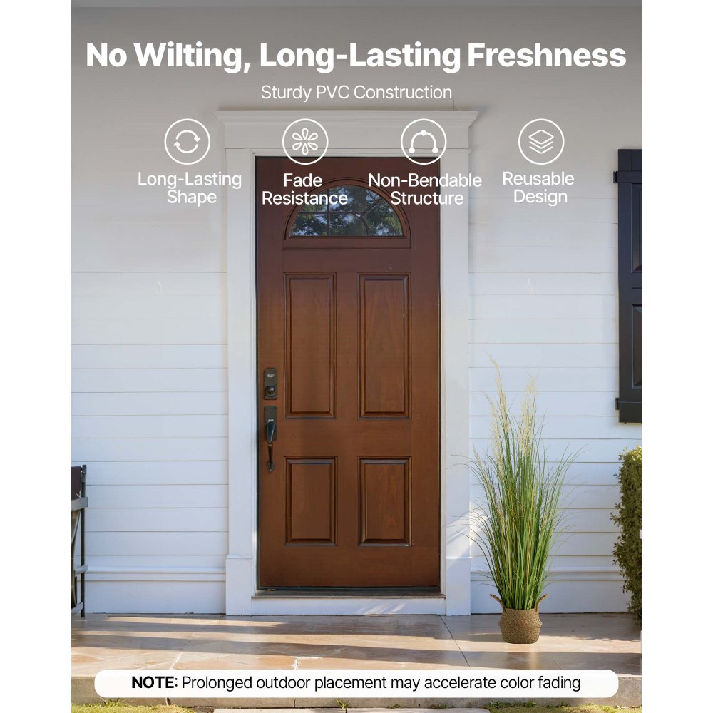 Τεχνητό φυτό χόρτου VEVOR, 1194 χιλιοστά γρασίδι καλαμιού σε γλάστρα, Premium PVC Faux ψεύτικο φυτό θάμνων πρασίνου για εσωτερική, εξωτερική, κατοικία, κήπο, γραφείο, διακόσμηση δωματίου, εγκαίνια σπιτιού, 1 πακέτο πράσινο Τεχνητό φυτό χόρτου VEVOR, 1194 χιλιοστά γρασίδι καλαμιού σε γλάστρα, Premium PVC Faux ψεύτικο φυτό θάμνων πρασίνου για εσωτερική, εξωτερική, κατοικία, κήπο, γραφείο, διακόσμηση δωματίου, εγκαίνια σπιτιού, 1 πακέτο πράσινο