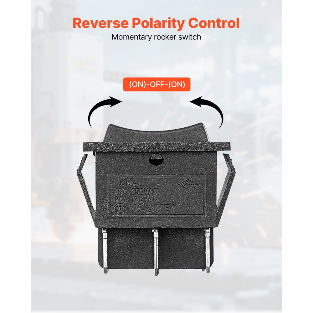 Διακόπτης Rocker VEVOR, στιγμιαίος διακόπτης Rocker DPDT 6 ακίδων, διακόπτης αντιστροφής πολικότητας 3 θέσεων (ON)-Off-(ON) AC 250V/16A 125V/20A για Auto Car Boat Οικιακές συσκευές Διακόπτης Rocker VEVOR, στιγμιαίος διακόπτης Rocker DPDT 6 ακίδων, διακόπτης αντιστροφής πολικότητας 3 θέσεων (ON)-Off-(ON) AC 250V/16A 125V/20A για Auto Car Boat Οικιακές συσκευές