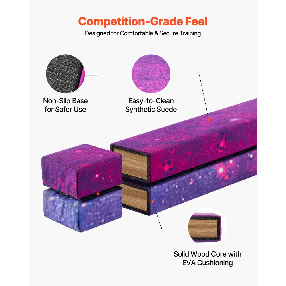 VEVOR 8FT Πτυσσόμενη Δοκός Ισορροπίας για Παιδιά, Σταθερή Δοκός Γυμναστικής με Υποστήριξη 136,1KG με Αντιολισθητικό Χαλί, Εξοπλισμός Γυμναστικής με Ξύλινο Πυρήνα με Αντιολισθητικό Πάτο & Τσάντα Μεταφοράς για Γυμναστήριο στο Σπίτι, Galaxy VEVOR 8FT Πτυσσόμενη Δοκός Ισορροπίας για Παιδιά, Σταθερή Δοκός Γυμναστικής με Υποστήριξη 136,1KG με Αντιολισθητικό Χαλί, Εξοπλισμός Γυμναστικής με Ξύλινο Πυρήνα με Αντιολισθητικό Πάτο & Τσάντα Μεταφοράς για Γυμναστήριο στο Σπίτι, Galaxy