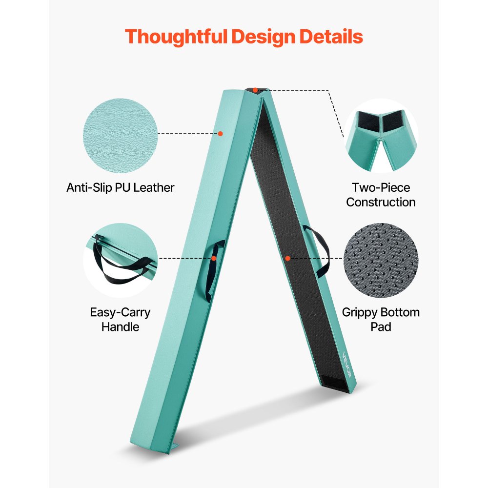 VEVOR 8FT Πτυσσόμενη Δοκός Ισορροπίας για Παιδιά, Σταθερή Δοκός Γυμναστικής με Στήριγμα 90,7 KG με Αντιολισθητικά Πατάκια, Εξοπλισμός Γυμναστικής με Αντιολισθητικό Πάτο και Τσάντα Μεταφοράς για Γυμναστική στο Σπίτι, Πράσινο της Μέντας VEVOR 8FT Πτυσσόμενη Δοκός Ισορροπίας για Παιδιά, Σταθερή Δοκός Γυμναστικής με Στήριγμα 90,7 KG με Αντιολισθητικά Πατάκια, Εξοπλισμός Γυμναστικής με Αντιολισθητικό Πάτο και Τσάντα Μεταφοράς για Γυμναστική στο Σπίτι, Πράσινο της Μέντας