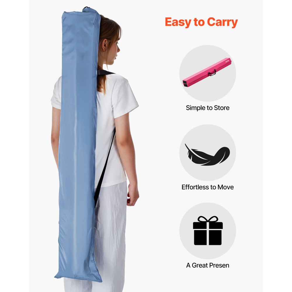 VEVOR 8FT Πτυσσόμενη Δοκός Ισορροπίας για Παιδιά, Σταθερή Δοκός Γυμναστικής με Υποστήριξη 90,7 KG με Αντιολισθητικά Πατάκια, Εξοπλισμός Γυμναστικής με Αντιολισθητικό Πάτο και Τσάντα Μεταφοράς για Γυμναστική στο Σπίτι, Ροζ VEVOR 8FT Πτυσσόμενη Δοκός Ισορροπίας για Παιδιά, Σταθερή Δοκός Γυμναστικής με Υποστήριξη 90,7 KG με Αντιολισθητικά Πατάκια, Εξοπλισμός Γυμναστικής με Αντιολισθητικό Πάτο και Τσάντα Μεταφοράς για Γυμναστική στο Σπίτι, Ροζ