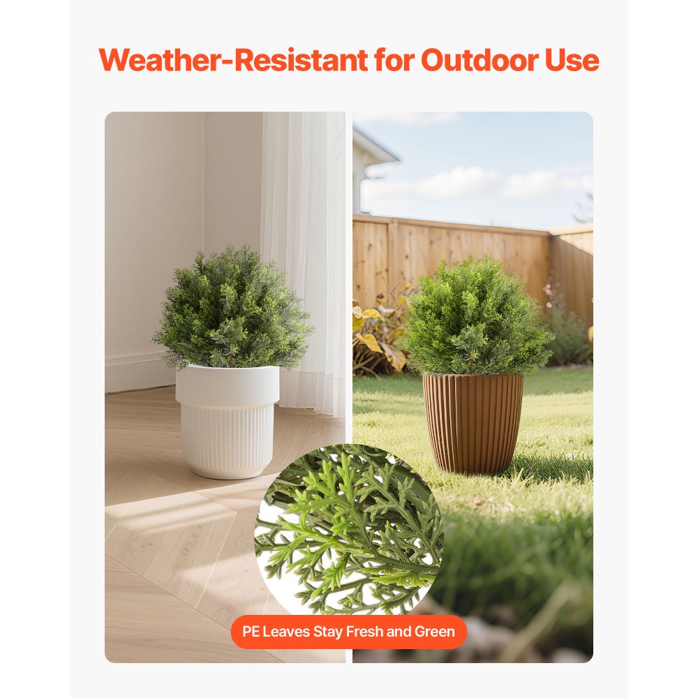 Τεχνητά κυπαρίσσια VEVOR με στάχυ εδάφους, 2 σετ 406 χιλιοστών ψεύτικοι θάμνοι και θάμνοι σε γλάστρες, τεχνητό δέντρο μεταξιού που μοιάζει με αληθινό για διακόσμηση, μπροστινή βεράντα, εξωτερική εσωτερική βεράντα, κήπο, μπαλκόνι, πίσω αυλή Τεχνητά κυπαρίσσια VEVOR με στάχυ εδάφους, 2 σετ 406 χιλιοστών ψεύτικοι θάμνοι και θάμνοι σε γλάστρες, τεχνητό δέντρο μεταξιού που μοιάζει με αληθινό για διακόσμηση, μπροστινή βεράντα, εξωτερική εσωτερική βεράντα, κήπο, μπαλκόνι, πίσω αυλή