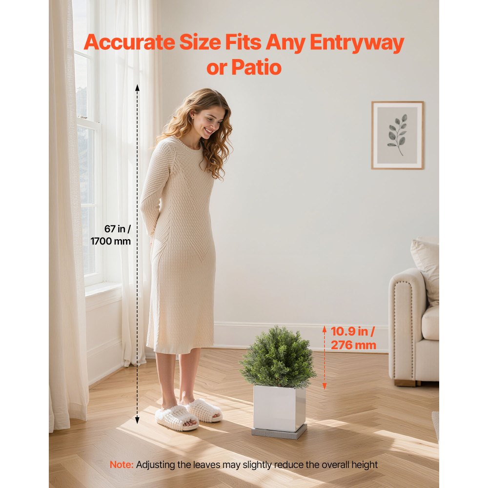 Τεχνητά κυπαρίσσια VEVOR με στάχυ εδάφους, 2 σετ 406 χιλιοστών ψεύτικοι θάμνοι και θάμνοι σε γλάστρες, τεχνητό δέντρο μεταξιού που μοιάζει με αληθινό για διακόσμηση, μπροστινή βεράντα, εξωτερική εσωτερική βεράντα, κήπο, μπαλκόνι, πίσω αυλή Τεχνητά κυπαρίσσια VEVOR με στάχυ εδάφους, 2 σετ 406 χιλιοστών ψεύτικοι θάμνοι και θάμνοι σε γλάστρες, τεχνητό δέντρο μεταξιού που μοιάζει με αληθινό για διακόσμηση, μπροστινή βεράντα, εξωτερική εσωτερική βεράντα, κήπο, μπαλκόνι, πίσω αυλή