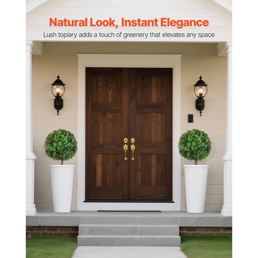 Τεχνητά πυξάρια VEVOR Topiary με στάχυ εδάφους, 2 σετ 686 χιλ. Ψεύτικοι θάμνοι και θάμνοι σε γλάστρες, τεχνητό δέντρο μεταξιού που μοιάζει με αληθινό για διακόσμηση, μπροστινή βεράντα, εξωτερική εσωτερική βεράντα, κήπο, μπαλκόνι, πίσω αυλή Τεχνητά πυξάρια VEVOR Topiary με στάχυ εδάφους, 2 σετ 686 χιλ. Ψεύτικοι θάμνοι και θάμνοι σε γλάστρες, τεχνητό δέντρο μεταξιού που μοιάζει με αληθινό για διακόσμηση, μπροστινή βεράντα, εξωτερική εσωτερική βεράντα, κήπο, μπαλκόνι, πίσω αυλή