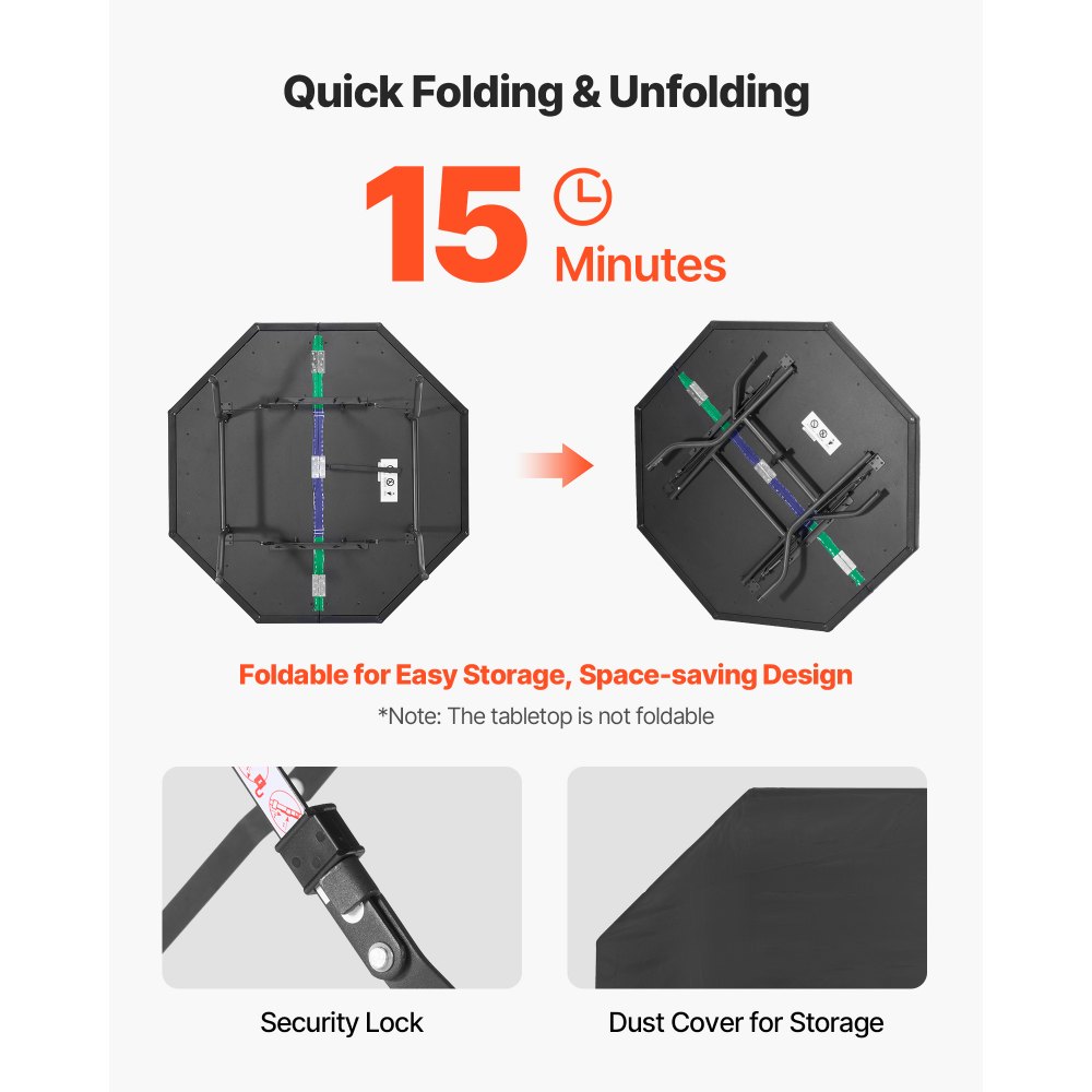 Πτυσσόμενο τραπέζι πόκερ VEVOR, πτυσσόμενο τραπέζι καζίνο αναψυχής 8 παικτών 1220 mm με επενδεδυμένες ράγες και θήκες για ποτήρια, οκταγωνικά φορητά τραπέζια παιχνιδιών με τσόχα και μεταλλικά πόδια, για παιχνίδι Texas Hold'em και Blackjack Πτυσσόμενο τραπέζι πόκερ VEVOR, πτυσσόμενο τραπέζι καζίνο αναψυχής 8 παικτών 1220 mm με επενδεδυμένες ράγες και θήκες για ποτήρια, οκταγωνικά φορητά τραπέζια παιχνιδιών με τσόχα και μεταλλικά πόδια, για παιχνίδι Texas Hold'em και Blackjack