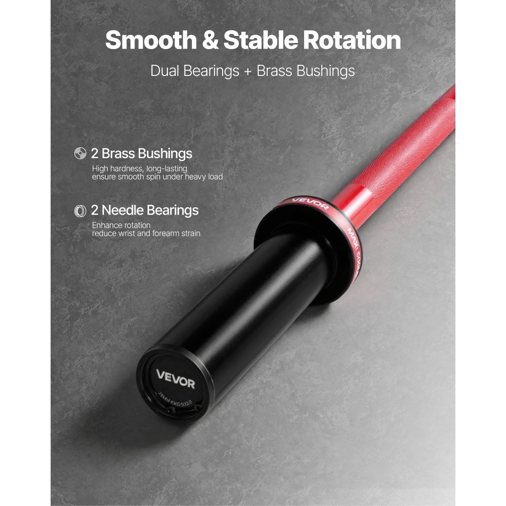 Μπάρα VEVOR 120cm, Κατάλληλη για πλάκες βάρους 2 ιντσών, Μπάρα με ραβδωτή λαβή για προπόνηση δύναμης, άρση βαρών, καθίσματα, άρση θανάτου, πιέσεις πάγκου, κάμψεις, πιέσεις εναέριας κυκλοφορίας, χωρητικότητα 550lbs/226kg Μπάρα VEVOR 120cm, Κατάλληλη για πλάκες βάρους 2 ιντσών, Μπάρα με ραβδωτή λαβή για προπόνηση δύναμης, άρση βαρών, καθίσματα, άρση θανάτου, πιέσεις πάγκου, κάμψεις, πιέσεις εναέριας κυκλοφορίας, χωρητικότητα 550lbs/226kg