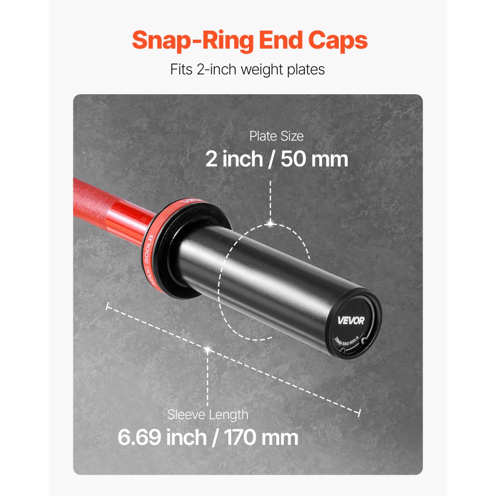 Μπάρα VEVOR 120cm, Κατάλληλη για πλάκες βάρους 2 ιντσών, Μπάρα με ραβδωτή λαβή για προπόνηση δύναμης, άρση βαρών, καθίσματα, άρση θανάτου, πιέσεις πάγκου, κάμψεις, πιέσεις εναέριας κυκλοφορίας, χωρητικότητα 550lbs/226kg Μπάρα VEVOR 120cm, Κατάλληλη για πλάκες βάρους 2 ιντσών, Μπάρα με ραβδωτή λαβή για προπόνηση δύναμης, άρση βαρών, καθίσματα, άρση θανάτου, πιέσεις πάγκου, κάμψεις, πιέσεις εναέριας κυκλοφορίας, χωρητικότητα 550lbs/226kg