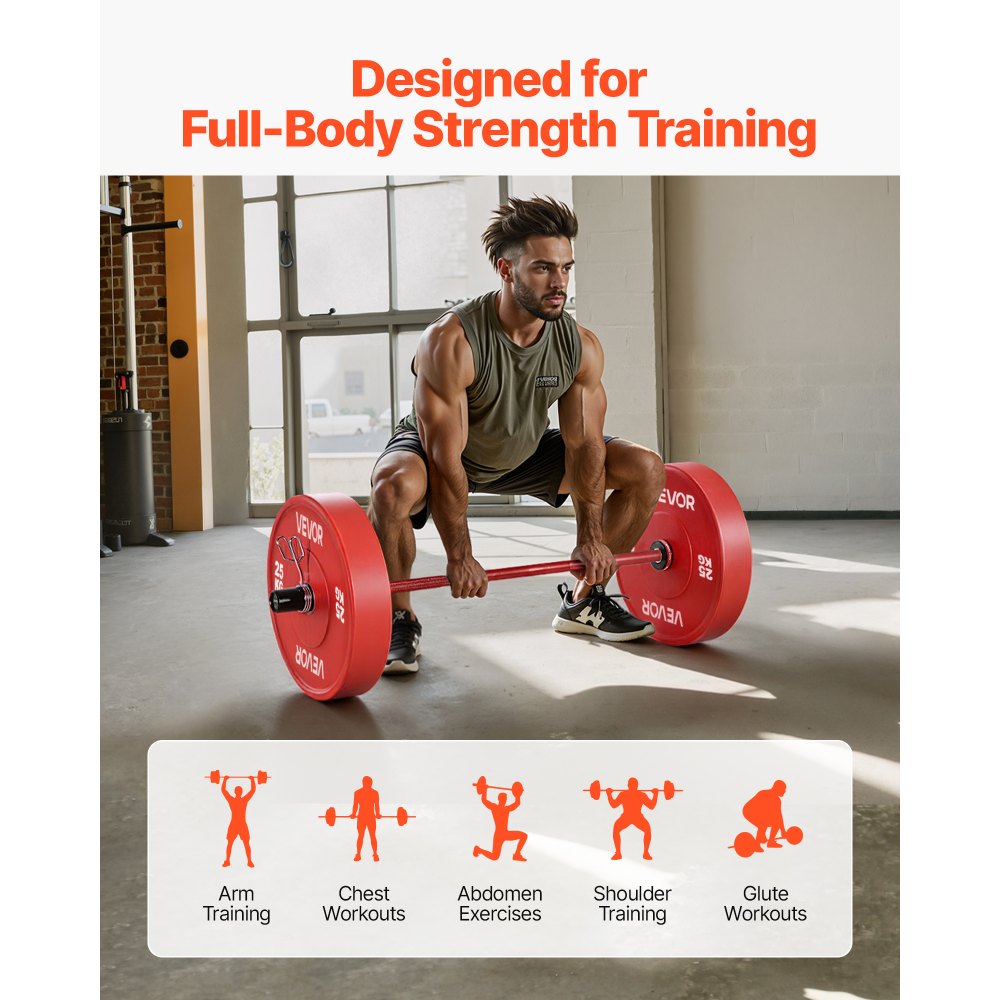 Μπάρα VEVOR 120cm, Κατάλληλη για πλάκες βάρους 2 ιντσών, Μπάρα με ραβδωτή λαβή για προπόνηση δύναμης, άρση βαρών, καθίσματα, άρση θανάτου, πιέσεις πάγκου, κάμψεις, πιέσεις εναέριας κυκλοφορίας, χωρητικότητα 550lbs/226kg Μπάρα VEVOR 120cm, Κατάλληλη για πλάκες βάρους 2 ιντσών, Μπάρα με ραβδωτή λαβή για προπόνηση δύναμης, άρση βαρών, καθίσματα, άρση θανάτου, πιέσεις πάγκου, κάμψεις, πιέσεις εναέριας κυκλοφορίας, χωρητικότητα 550lbs/226kg