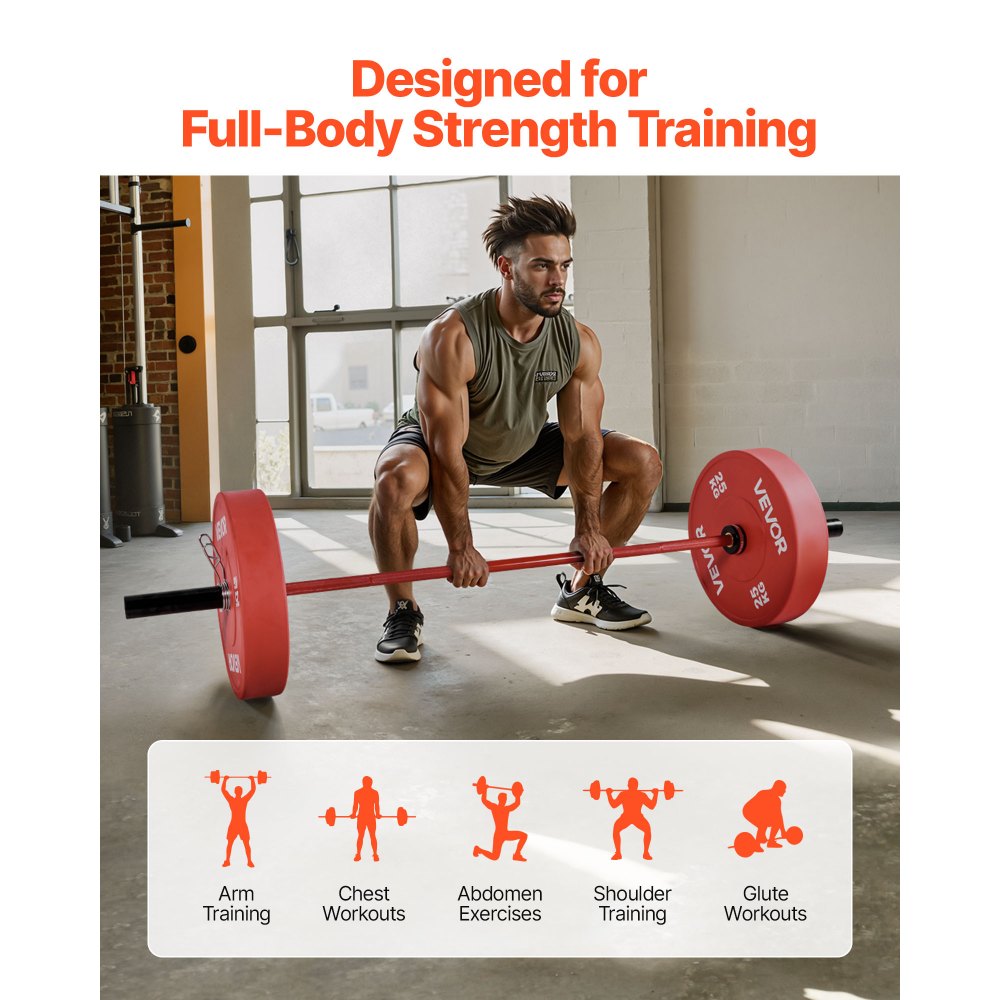 Μπάρα VEVOR 180cm, Κατάλληλη για πλάκες βάρους 2 ιντσών, Μπάρα με ραβδωτή λαβή για προπόνηση δύναμης, άρση βαρών, καθίσματα, άρση θανάτου, πιέσεις πάγκου, κάμψεις, πιέσεις εναέριας κυκλοφορίας, χωρητικότητα 700 λίβρες/317 κιλά Μπάρα VEVOR 180cm, Κατάλληλη για πλάκες βάρους 2 ιντσών, Μπάρα με ραβδωτή λαβή για προπόνηση δύναμης, άρση βαρών, καθίσματα, άρση θανάτου, πιέσεις πάγκου, κάμψεις, πιέσεις εναέριας κυκλοφορίας, χωρητικότητα 700 λίβρες/317 κιλά