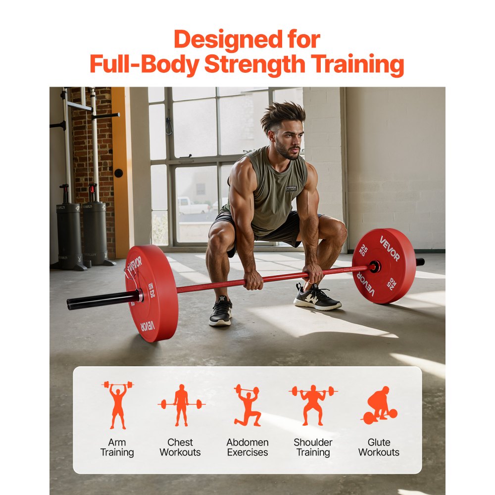 Μπάρα VEVOR 220cm, Κατάλληλη για πλάκες βάρους 2 ιντσών, Μπάρα με ραβδωτή λαβή για προπόνηση δύναμης, άρση βαρών, καθίσματα, άρση θανάτου, πιέσεις πάγκου, κάμψεις, πιέσεις εναέριας κυκλοφορίας, χωρητικότητα 1000lbs/453kg Μπάρα VEVOR 220cm, Κατάλληλη για πλάκες βάρους 2 ιντσών, Μπάρα με ραβδωτή λαβή για προπόνηση δύναμης, άρση βαρών, καθίσματα, άρση θανάτου, πιέσεις πάγκου, κάμψεις, πιέσεις εναέριας κυκλοφορίας, χωρητικότητα 1000lbs/453kg