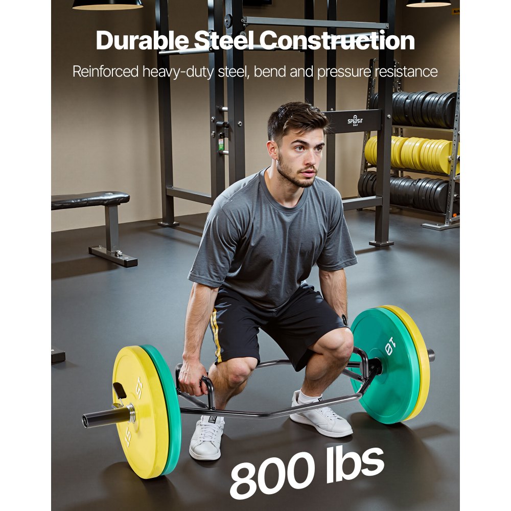 VEVOR Trap Bar Hex Bar, Μπάρα Hex 50mm, Μπάρες ώμων χωρητικότητας 360 kg με λαβές με ραβδώσεις, Εξοπλισμός άρσης βαρών και ενδυνάμωσης, Γυμναστήριο στο σπίτι για καθίσματα, άρσεις θανάτου, πιέσεις ώμων, μαύρο VEVOR Trap Bar Hex Bar, Μπάρα Hex 50mm, Μπάρες ώμων χωρητικότητας 360 kg με λαβές με ραβδώσεις, Εξοπλισμός άρσης βαρών και ενδυνάμωσης, Γυμναστήριο στο σπίτι για καθίσματα, άρσεις θανάτου, πιέσεις ώμων, μαύρο