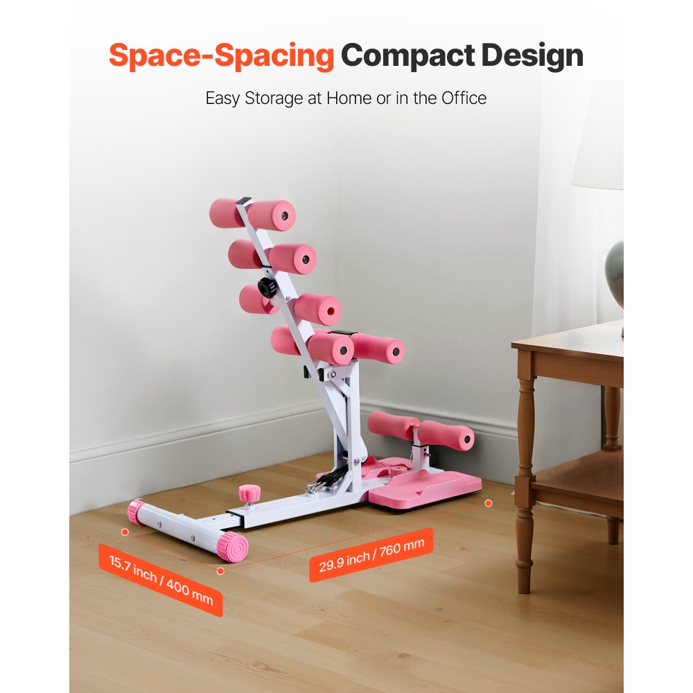 Μηχανή βαθιών καθισμάτων VEVOR, Ρυθμιζόμενο μηχάνημα εκγύμνασης γλουτών με 3 ζώνες αντίστασης υψηλής αντοχής, Πτυσσόμενος κορμός για πόδια και γλουτούς, Εξοπλισμός άσκησης με push-ups στο γυμναστήριο στο σπίτι, ροζ + λευκό Μηχανή βαθιών καθισμάτων VEVOR, Ρυθμιζόμενο μηχάνημα εκγύμνασης γλουτών με 3 ζώνες αντίστασης υψηλής αντοχής, Πτυσσόμενος κορμός για πόδια και γλουτούς, Εξοπλισμός άσκησης με push-ups στο γυμναστήριο στο σπίτι, ροζ + λευκό