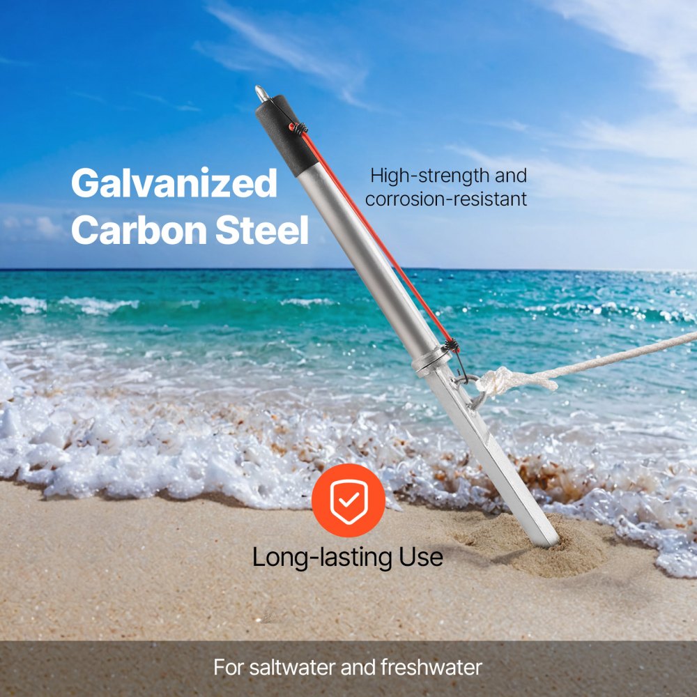 Άγκυρα Σκάφους VEVOR Sand Spike, Άγκυρα Σύρσης 90 cm για Άκρη, Άγκυρες Σκάφους από Γαλβανισμένο Ανθρακούχο Χάλυβα, Άγκυρες Παραλίας για Ρηχά Νερά, για Ασφάλιση Jet Ski PWC Pontoon Kayak σε Παραλίες & Αμμόλοφους Άγκυρα Σκάφους VEVOR Sand Spike, Άγκυρα Σύρσης 90 cm για Άκρη, Άγκυρες Σκάφους από Γαλβανισμένο Ανθρακούχο Χάλυβα, Άγκυρες Παραλίας για Ρηχά Νερά, για Ασφάλιση Jet Ski PWC Pontoon Kayak σε Παραλίες & Αμμόλοφους