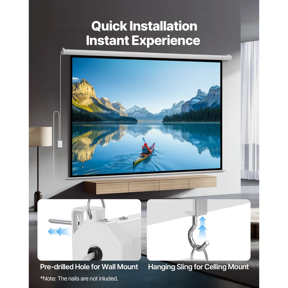 Οθόνη Προβολέα VEVOR με Μηχανοκίνητο Κινητό, Ηλεκτρική Οθόνη Προβολέα HD 1080 3048 mm 4:3, Επιτοίχιος Προβολέας με Τηλεχειριστήριο, Αυτόματη Οθόνη Ταινίας για Οικογενειακό Γραφείο, Κινηματογράφο Οθόνη Προβολέα VEVOR με Μηχανοκίνητο Κινητό, Ηλεκτρική Οθόνη Προβολέα HD 1080 3048 mm 4:3, Επιτοίχιος Προβολέας με Τηλεχειριστήριο, Αυτόματη Οθόνη Ταινίας για Οικογενειακό Γραφείο, Κινηματογράφο