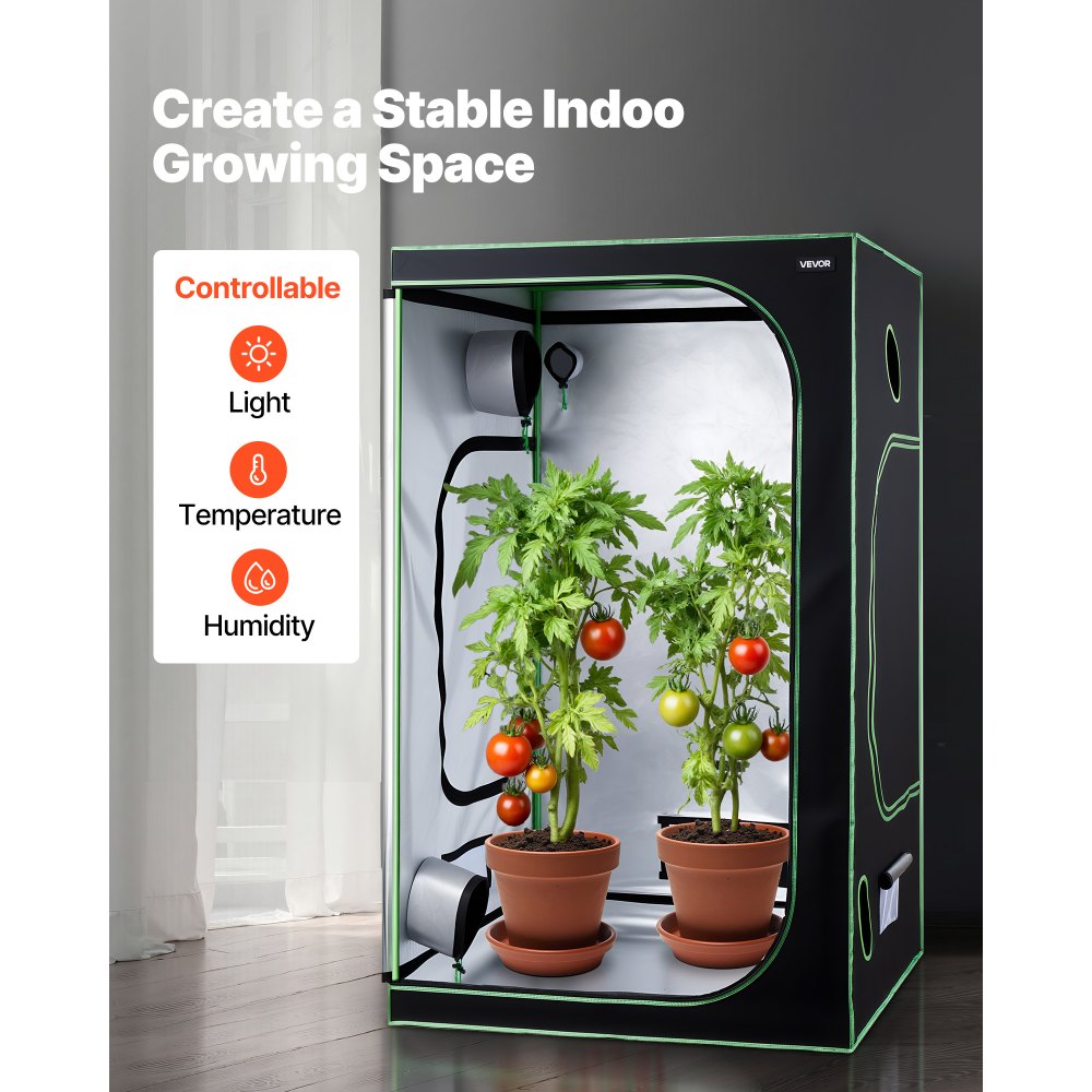 Σκηνή Εσωτερικής Καλλιέργειας VEVOR, 120 x 120 x 200 cm, 600D Υψηλής Ανακλαστικότητας Mylar, Σκηνή Εσωτερικών Φυτών με Παράθυρο Παρατήρησης, Δίσκο Δαπέδου & Φερμουάρ, Βαρέως Τύπου Σκηνές Καλλιέργειας για Φρούτα και Άνθη Λαχανικών Σκηνή Εσωτερικής Καλλιέργειας VEVOR, 120 x 120 x 200 cm, 600D Υψηλής Ανακλαστικότητας Mylar, Σκηνή Εσωτερικών Φυτών με Παράθυρο Παρατήρησης, Δίσκο Δαπέδου & Φερμουάρ, Βαρέως Τύπου Σκηνές Καλλιέργειας για Φρούτα και Άνθη Λαχανικών