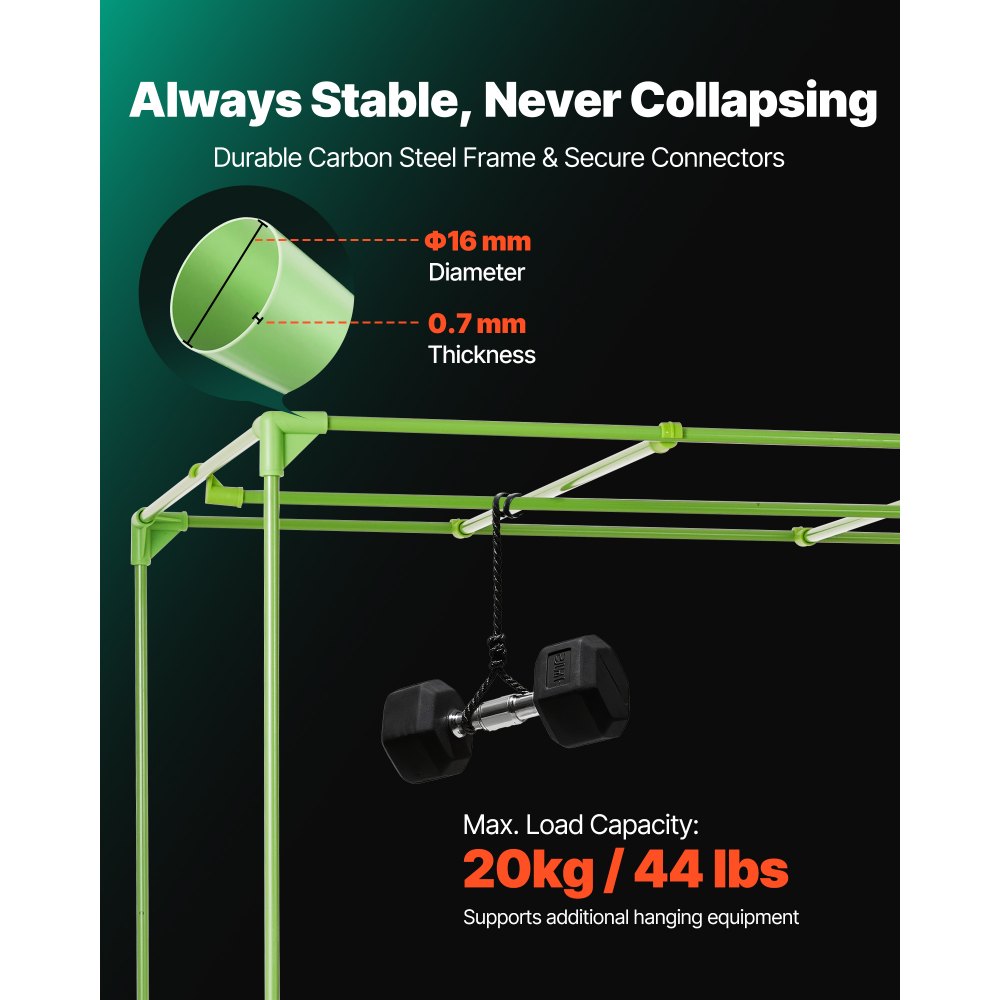 Σκηνή Εσωτερικής Καλλιέργειας VEVOR, 120 x 120 x 200 cm, 600D Υψηλής Ανακλαστικότητας Mylar, Σκηνή Εσωτερικών Φυτών με Παράθυρο Παρατήρησης, Δίσκο Δαπέδου & Φερμουάρ, Βαρέως Τύπου Σκηνές Καλλιέργειας για Φρούτα και Άνθη Λαχανικών Σκηνή Εσωτερικής Καλλιέργειας VEVOR, 120 x 120 x 200 cm, 600D Υψηλής Ανακλαστικότητας Mylar, Σκηνή Εσωτερικών Φυτών με Παράθυρο Παρατήρησης, Δίσκο Δαπέδου & Φερμουάρ, Βαρέως Τύπου Σκηνές Καλλιέργειας για Φρούτα και Άνθη Λαχανικών