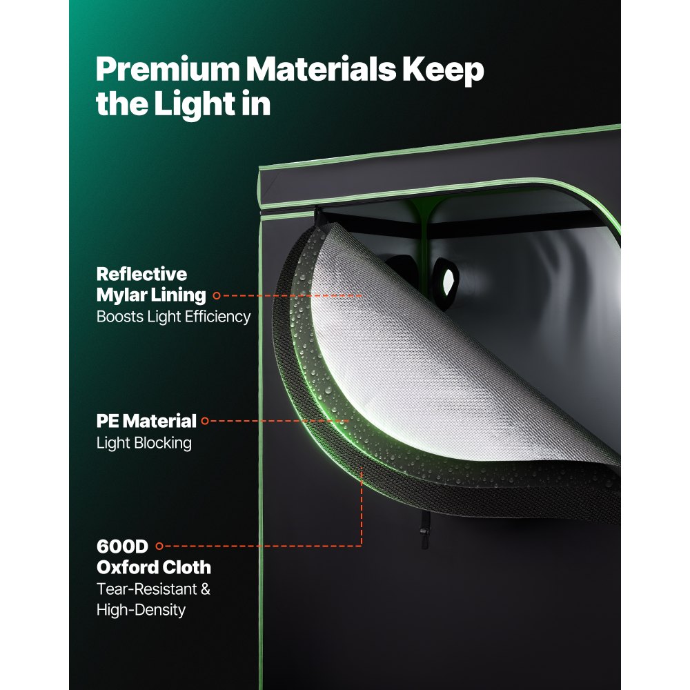 Σκηνή Εσωτερικής Καλλιέργειας VEVOR, 120 x 60 x 180 cm, 600D Υψηλής Ανακλαστικότητας Mylar, Σκηνή Εσωτερικών Φυτών με Παράθυρο Παρατήρησης, Δίσκο Δαπέδου & Φερμουάρ, Βαρέως Τύπου Σκηνές Καλλιέργειας για Φρούτα και Άνθη Λαχανικών Σκηνή Εσωτερικής Καλλιέργειας VEVOR, 120 x 60 x 180 cm, 600D Υψηλής Ανακλαστικότητας Mylar, Σκηνή Εσωτερικών Φυτών με Παράθυρο Παρατήρησης, Δίσκο Δαπέδου & Φερμουάρ, Βαρέως Τύπου Σκηνές Καλλιέργειας για Φρούτα και Άνθη Λαχανικών