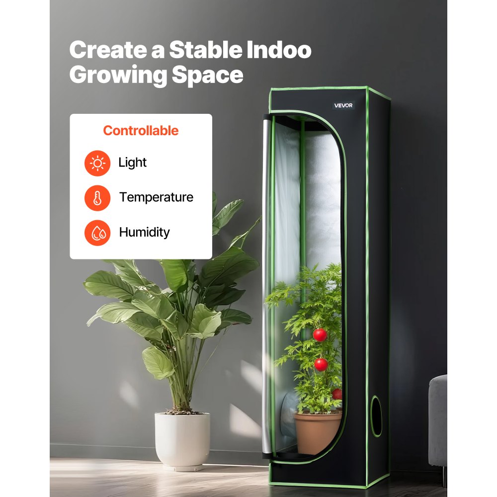 Σκηνή Εσωτερικής Καλλιέργειας VEVOR, 40 x 40 x 160 cm, 600D Υψηλής Ανακλαστικότητας Mylar, Σκηνή Εσωτερικών Φυτών με Παράθυρο Παρατήρησης, Δίσκο Δαπέδου & Φερμουάρ, Βαρέως Τύπου Σκηνές Καλλιέργειας για Φρούτα και Άνθη Λαχανικών Σκηνή Εσωτερικής Καλλιέργειας VEVOR, 40 x 40 x 160 cm, 600D Υψηλής Ανακλαστικότητας Mylar, Σκηνή Εσωτερικών Φυτών με Παράθυρο Παρατήρησης, Δίσκο Δαπέδου & Φερμουάρ, Βαρέως Τύπου Σκηνές Καλλιέργειας για Φρούτα και Άνθη Λαχανικών