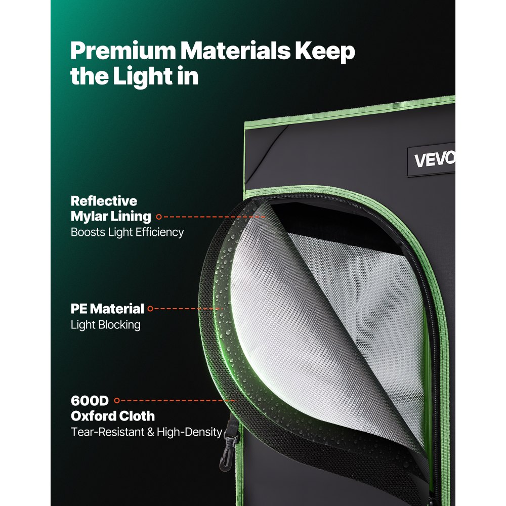 Σκηνή Εσωτερικής Καλλιέργειας VEVOR, 40 x 40 x 160 cm, 600D Υψηλής Ανακλαστικότητας Mylar, Σκηνή Εσωτερικών Φυτών με Παράθυρο Παρατήρησης, Δίσκο Δαπέδου & Φερμουάρ, Βαρέως Τύπου Σκηνές Καλλιέργειας για Φρούτα και Άνθη Λαχανικών Σκηνή Εσωτερικής Καλλιέργειας VEVOR, 40 x 40 x 160 cm, 600D Υψηλής Ανακλαστικότητας Mylar, Σκηνή Εσωτερικών Φυτών με Παράθυρο Παρατήρησης, Δίσκο Δαπέδου & Φερμουάρ, Βαρέως Τύπου Σκηνές Καλλιέργειας για Φρούτα και Άνθη Λαχανικών