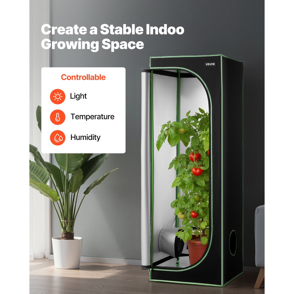 Σκηνή Εσωτερικής Καλλιέργειας VEVOR, 60 x 60 x 180 cm, 600D Υψηλής Ανακλαστικότητας Mylar, Σκηνή Εσωτερικών Φυτών με Παράθυρο Παρατήρησης, Δίσκο Δαπέδου & Φερμουάρ, Βαρέως Τύπου Σκηνές Καλλιέργειας για Φρούτα και Άνθη Λαχανικών Σκηνή Εσωτερικής Καλλιέργειας VEVOR, 60 x 60 x 180 cm, 600D Υψηλής Ανακλαστικότητας Mylar, Σκηνή Εσωτερικών Φυτών με Παράθυρο Παρατήρησης, Δίσκο Δαπέδου & Φερμουάρ, Βαρέως Τύπου Σκηνές Καλλιέργειας για Φρούτα και Άνθη Λαχανικών