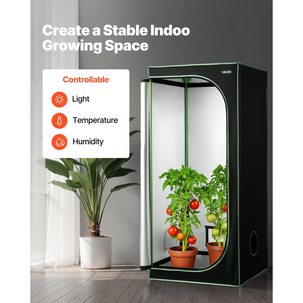 Σκηνή Εσωτερικής Καλλιέργειας VEVOR, 80 x 80 x 180 cm, 600D Υψηλής Ανακλαστικότητας Mylar, Σκηνή Εσωτερικών Φυτών με Παράθυρο Παρατήρησης, Δίσκο Δαπέδου & Φερμουάρ, Βαρέως Τύπου Σκηνές Καλλιέργειας για Φρούτα και Άνθη Λαχανικών Σκηνή Εσωτερικής Καλλιέργειας VEVOR, 80 x 80 x 180 cm, 600D Υψηλής Ανακλαστικότητας Mylar, Σκηνή Εσωτερικών Φυτών με Παράθυρο Παρατήρησης, Δίσκο Δαπέδου & Φερμουάρ, Βαρέως Τύπου Σκηνές Καλλιέργειας για Φρούτα και Άνθη Λαχανικών