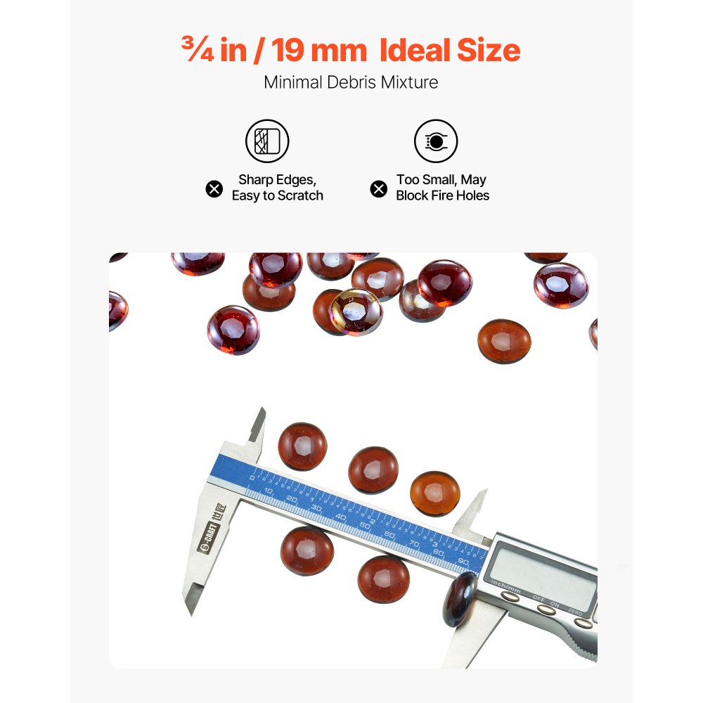 Πυρίμαχο γυαλί VEVOR, 10LBS / 4,5KG ανθεκτικά σε υψηλές θερμοκρασίες τζάκια, ανακλαστικές και άκαπνες χάντρες από γυαλί για τζάκι 3/4 ίντσας / 19,05 mm, πέτρα υψηλής στιλπνότητας για τραπέζι τζακιού, πλούσιο κεχριμπάρι Πυρίμαχο γυαλί VEVOR, 10LBS / 4,5KG ανθεκτικά σε υψηλές θερμοκρασίες τζάκια, ανακλαστικές και άκαπνες χάντρες από γυαλί για τζάκι 3/4 ίντσας / 19,05 mm, πέτρα υψηλής στιλπνότητας για τραπέζι τζακιού, πλούσιο κεχριμπάρι