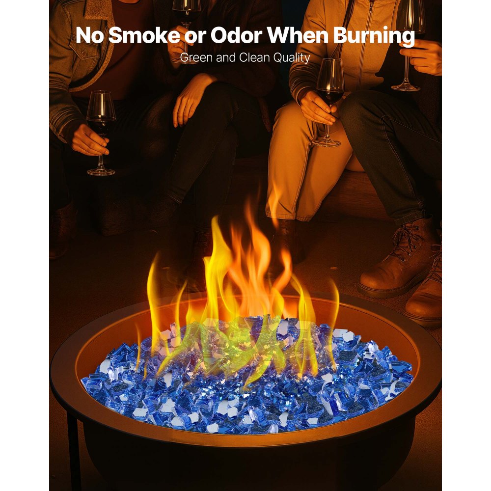 Πυροκρύσταλλο VEVOR, 10LBS / 4,5KG ανθεκτικά σε υψηλές θερμοκρασίες τζάκια, ανακλαστική και άκαπνη γυάλινη πέτρα τζακιού 1/4 ίντσας / 6,35 mm, πέτρα υψηλής στιλπνότητας για τραπέζι τζακιού, μπλε κοβαλτίου Πυροκρύσταλλο VEVOR, 10LBS / 4,5KG ανθεκτικά σε υψηλές θερμοκρασίες τζάκια, ανακλαστική και άκαπνη γυάλινη πέτρα τζακιού 1/4 ίντσας / 6,35 mm, πέτρα υψηλής στιλπνότητας για τραπέζι τζακιού, μπλε κοβαλτίου
