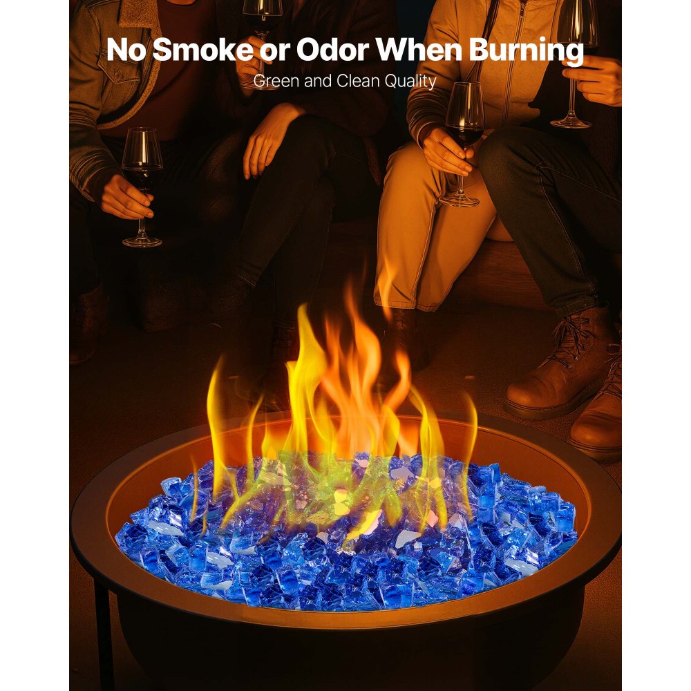 Πυροκρύσταλλο VEVOR, 35LBS / 15,88KG ανθεκτικά σε υψηλές θερμοκρασίες τζάκια, ανακλαστικό και άκαπνο γυάλινο πέτρωμα τζακιού 1/2 ίντσας / 12,7mm, υψηλής στιλπνότητας πέτρα για τραπέζι τζακιού, μπλε κοβαλτίου Πυροκρύσταλλο VEVOR, 35LBS / 15,88KG ανθεκτικά σε υψηλές θερμοκρασίες τζάκια, ανακλαστικό και άκαπνο γυάλινο πέτρωμα τζακιού 1/2 ίντσας / 12,7mm, υψηλής στιλπνότητας πέτρα για τραπέζι τζακιού, μπλε κοβαλτίου