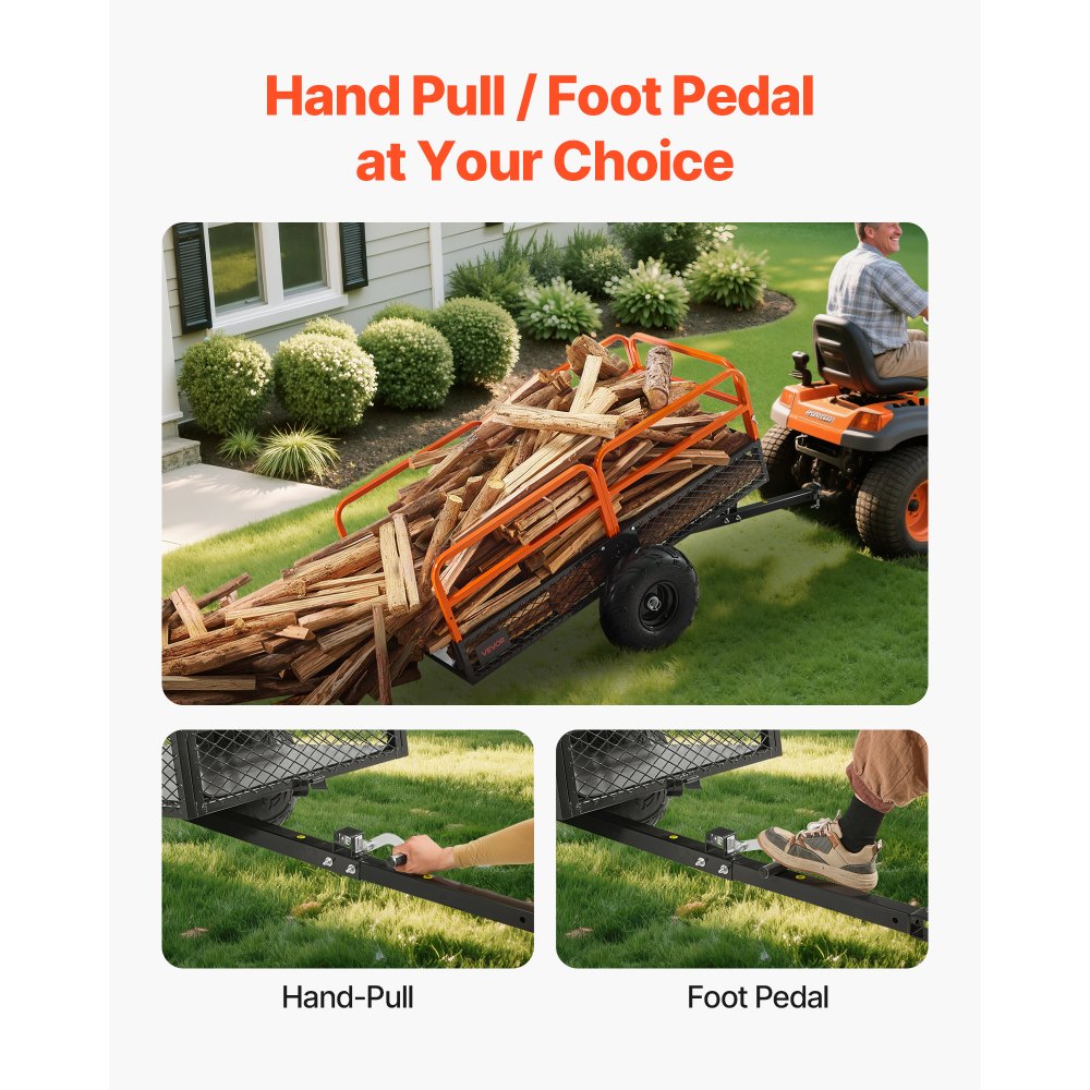 Τρέιλερ VEVOR Garden Utility, 22 κυβικά πόδια και 725 κιλά, Τρέιλερ ATV UTV, Ρυμουλκούμενα με ανατρεπόμενο χάλυβα, Αφαιρούμενο πίσω πάνελ, Ρυμουλκούμενα βαρέως τύπου με τράβηγμα πίσω από την αυλή για χλοοκοπτικό, τρακτέρ, απορρίμματα κήπου Τρέιλερ VEVOR Garden Utility, 22 κυβικά πόδια και 725 κιλά, Τρέιλερ ATV UTV, Ρυμουλκούμενα με ανατρεπόμενο χάλυβα, Αφαιρούμενο πίσω πάνελ, Ρυμουλκούμενα βαρέως τύπου με τράβηγμα πίσω από την αυλή για χλοοκοπτικό, τρακτέρ, απορρίμματα κήπου