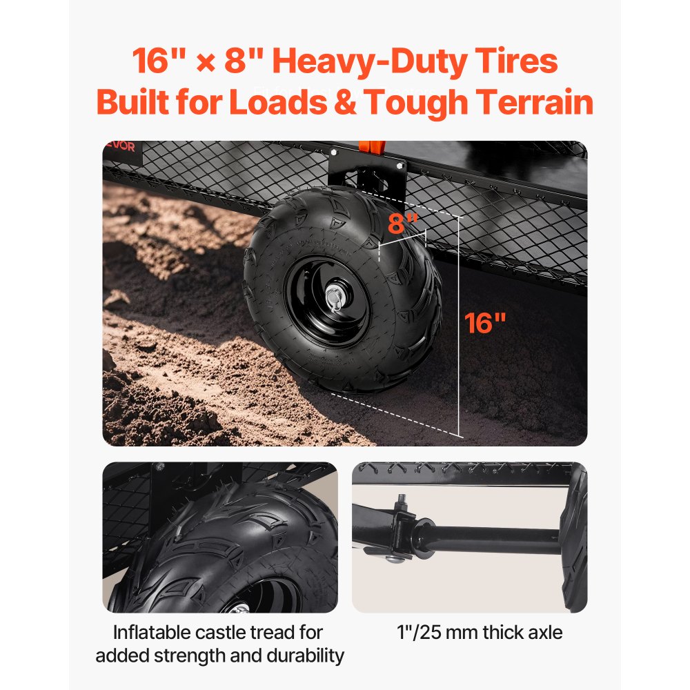 Τρέιλερ VEVOR Garden Utility, 22 κυβικά πόδια και 725 κιλά, Τρέιλερ ATV UTV, Ρυμουλκούμενα με ανατρεπόμενο χάλυβα, Αφαιρούμενο πίσω πάνελ, Ρυμουλκούμενα βαρέως τύπου με τράβηγμα πίσω από την αυλή για χλοοκοπτικό, τρακτέρ, απορρίμματα κήπου Τρέιλερ VEVOR Garden Utility, 22 κυβικά πόδια και 725 κιλά, Τρέιλερ ATV UTV, Ρυμουλκούμενα με ανατρεπόμενο χάλυβα, Αφαιρούμενο πίσω πάνελ, Ρυμουλκούμενα βαρέως τύπου με τράβηγμα πίσω από την αυλή για χλοοκοπτικό, τρακτέρ, απορρίμματα κήπου