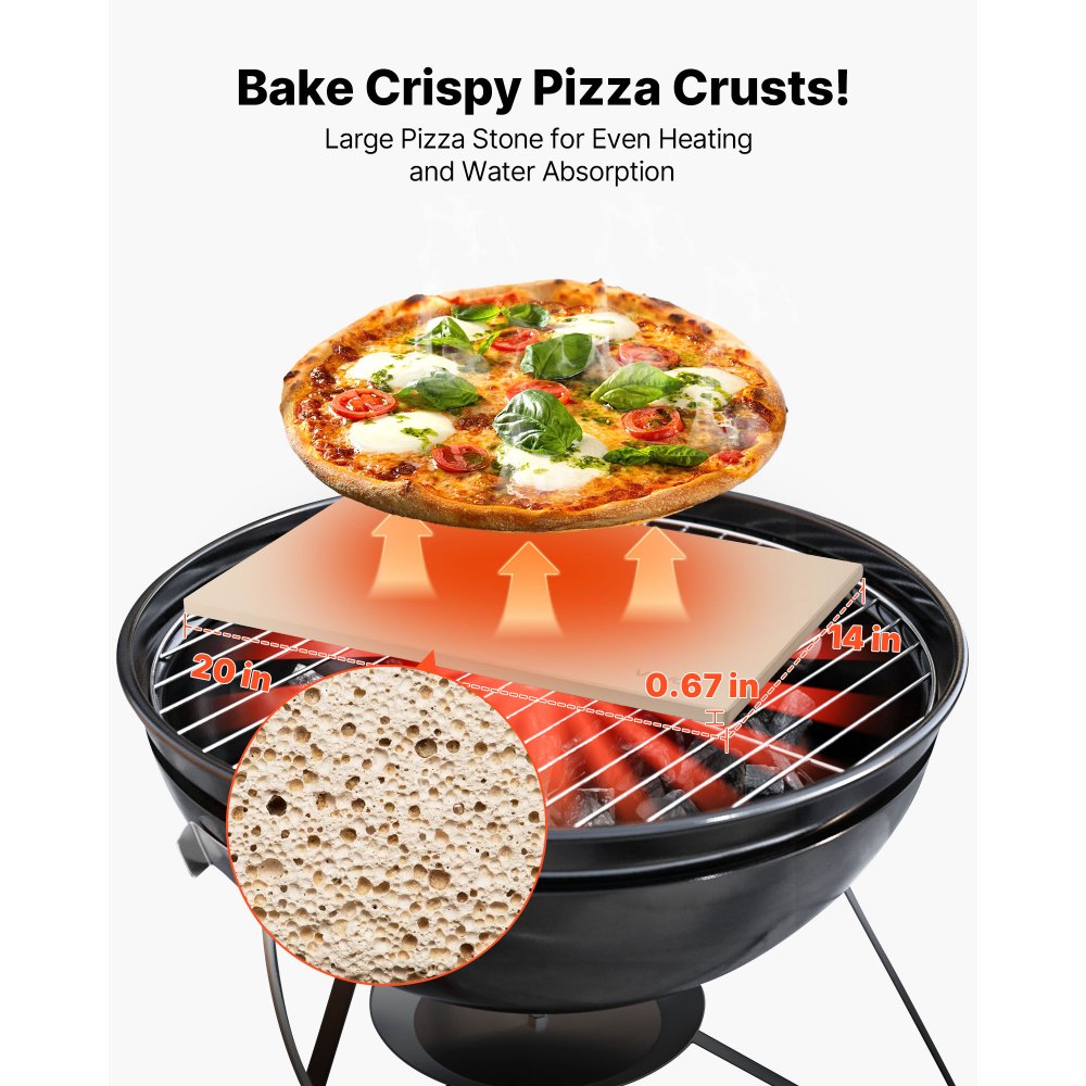 Πέτρα πίτσας VEVOR, ορθογώνια πέτρα πίτσας από κορδιερίτη 508 x 355 mm, πολύ μεγάλη πέτρα ψησίματος με ξύστρα PP, πάχους 17 mm ανθεκτικό στη θερμότητα κορδιερίτη, για φούρνο, ψήσιμο ψωμιού και πίτσας, ψήσιμο στη σχάρα BBQ Πέτρα πίτσας VEVOR, ορθογώνια πέτρα πίτσας από κορδιερίτη 508 x 355 mm, πολύ μεγάλη πέτρα ψησίματος με ξύστρα PP, πάχους 17 mm ανθεκτικό στη θερμότητα κορδιερίτη, για φούρνο, ψήσιμο ψωμιού και πίτσας, ψήσιμο στη σχάρα BBQ