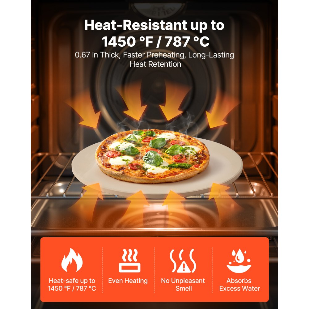 Πέτρα πίτσας VEVOR, στρογγυλή πέτρα πίτσας από κορδιερίτη 381 mm, πολύ μεγάλη πέτρα ψησίματος με φλοιό αλουμινίου, πάχος 17 mm ανθεκτικό στη θερμότητα κορδιερίτη, για φούρνο κουζίνας, ψήσιμο πίτσας, ψήσιμο στη σχάρα BBQ Πέτρα πίτσας VEVOR, στρογγυλή πέτρα πίτσας από κορδιερίτη 381 mm, πολύ μεγάλη πέτρα ψησίματος με φλοιό αλουμινίου, πάχος 17 mm ανθεκτικό στη θερμότητα κορδιερίτη, για φούρνο κουζίνας, ψήσιμο πίτσας, ψήσιμο στη σχάρα BBQ