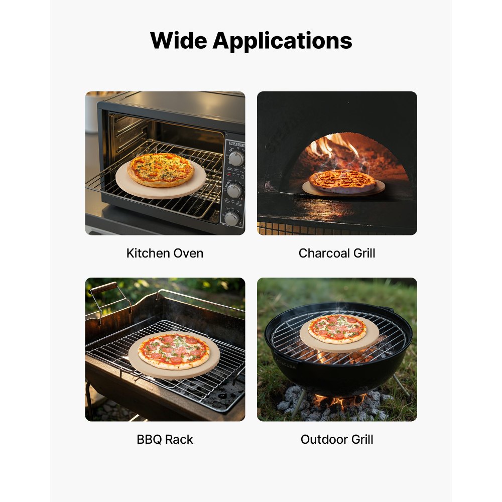 Πέτρα πίτσας VEVOR, στρογγυλή πέτρα πίτσας από κορδιερίτη 381 mm, πολύ μεγάλη πέτρα ψησίματος με φλοιό αλουμινίου, πάχος 17 mm ανθεκτικό στη θερμότητα κορδιερίτη, για φούρνο κουζίνας, ψήσιμο πίτσας, ψήσιμο στη σχάρα BBQ Πέτρα πίτσας VEVOR, στρογγυλή πέτρα πίτσας από κορδιερίτη 381 mm, πολύ μεγάλη πέτρα ψησίματος με φλοιό αλουμινίου, πάχος 17 mm ανθεκτικό στη θερμότητα κορδιερίτη, για φούρνο κουζίνας, ψήσιμο πίτσας, ψήσιμο στη σχάρα BBQ