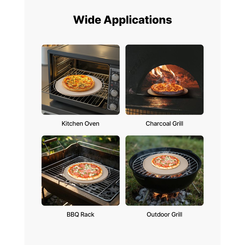 Πέτρα πίτσας VEVOR, στρογγυλή πέτρα πίτσας από κορδιερίτη 406 mm, πολύ μεγάλη πέτρα ψησίματος με ανθεκτική βάση, πάχος 17 mm ανθεκτικό στη θερμότητα κορδιερίτη, για φούρνο κουζίνας, ψήσιμο πίτσας, ψήσιμο στη σχάρα BBQ Πέτρα πίτσας VEVOR, στρογγυλή πέτρα πίτσας από κορδιερίτη 406 mm, πολύ μεγάλη πέτρα ψησίματος με ανθεκτική βάση, πάχος 17 mm ανθεκτικό στη θερμότητα κορδιερίτη, για φούρνο κουζίνας, ψήσιμο πίτσας, ψήσιμο στη σχάρα BBQ