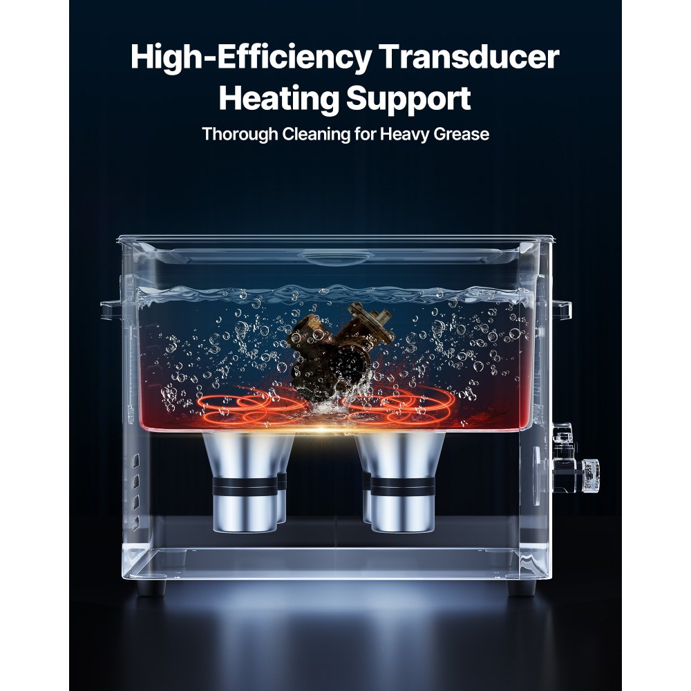 VEVOR 15L Υπερήχων Καθαριστικό, Επαγγελματικό Υπερήχων Καθαριστικό με Καλάθι Καθαρισμού & Ψηφιακή Οθόνη, Βιομηχανικό Καθαριστικό Μηχανής από Ανοξείδωτο Ατσάλι 240W 40kHz για Ανταλλακτικά, Καρμπυρατέρ, Όργανα VEVOR 15L Υπερήχων Καθαριστικό, Επαγγελματικό Υπερήχων Καθαριστικό με Καλάθι Καθαρισμού & Ψηφιακή Οθόνη, Βιομηχανικό Καθαριστικό Μηχανής από Ανοξείδωτο Ατσάλι 240W 40kHz για Ανταλλακτικά, Καρμπυρατέρ, Όργανα