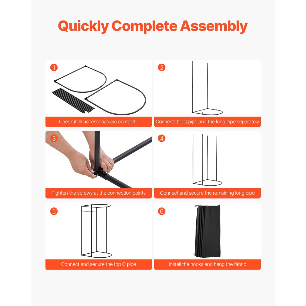 Δοκιμαστήριο VEVOR, Φορητό Γκαρνταρόμπα με Χοντρές Κουρτίνες από Πολυεστέρα, Χώρος Απορρήτου με Κουρτίνα Σκίασης και Γάντζο, για Μπουτίκ, Εμπορικό Κέντρο, Ραφείο & Υπαίθριες Δραστηριότητες 100 x 95 x 200 cm (Μαύρο) Δοκιμαστήριο VEVOR, Φορητό Γκαρνταρόμπα με Χοντρές Κουρτίνες από Πολυεστέρα, Χώρος Απορρήτου με Κουρτίνα Σκίασης και Γάντζο, για Μπουτίκ, Εμπορικό Κέντρο, Ραφείο & Υπαίθριες Δραστηριότητες 100 x 95 x 200 cm (Μαύρο)