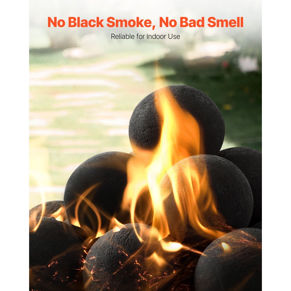 Κεραμικές μπάλες φωτιάς VEVOR, 76 mm 15 τεμάχια στρογγυλές πέτρες φωτιάς, επαναχρησιμοποιήσιμες πέτρες λάβας για εσωτερική και εξωτερική χρήση, διακοσμητικές πέτρες φωτιάς για τζάκι προπανίου/αερίου, σόμπα, αυλή, κάμπινγκ, μαύρες Κεραμικές μπάλες φωτιάς VEVOR, 76 mm 15 τεμάχια στρογγυλές πέτρες φωτιάς, επαναχρησιμοποιήσιμες πέτρες λάβας για εσωτερική και εξωτερική χρήση, διακοσμητικές πέτρες φωτιάς για τζάκι προπανίου/αερίου, σόμπα, αυλή, κάμπινγκ, μαύρες